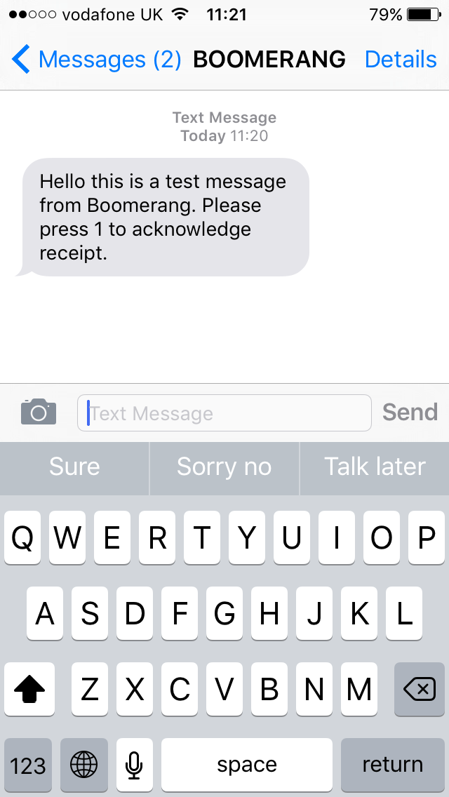 Boomerang messaging screenshot reply sms iphone